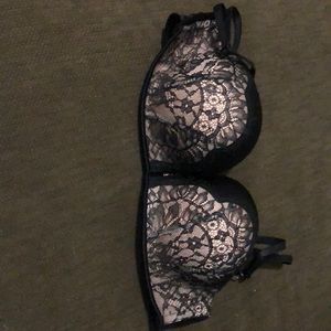 Black lace bombshell bra 36B